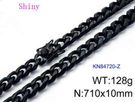 Stainless Steel Black-plating Necklace