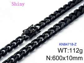 Stainless Steel Black-plating Necklace
