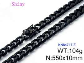 Stainless Steel Black-plating Necklace