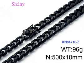 Stainless Steel Black-plating Necklace