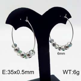 Stainless Steel Stone&Crystal Earring