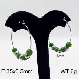 Stainless Steel Stone&Crystal Earring