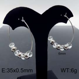 Stainless Steel Stone&Crystal Earring