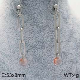 Stainless Steel Stone&Crystal Earring