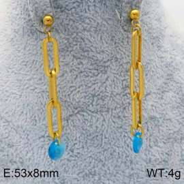 Stainless Steel Stone&Crystal Earring