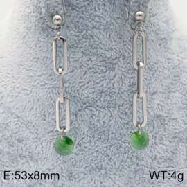 Stainless Steel Stone&Crystal Earring