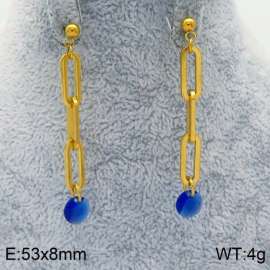 Stainless Steel Stone&Crystal Earring