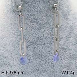 Stainless Steel Stone&Crystal Earring