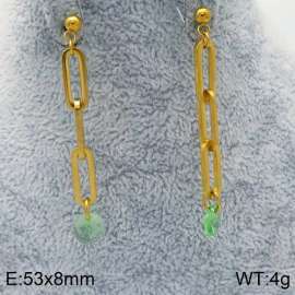 Stainless Steel Stone&Crystal Earring