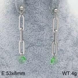 Stainless Steel Stone&Crystal Earring