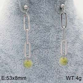 Stainless Steel Stone&Crystal Earring