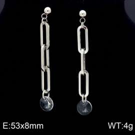 Stainless Steel Stone&Crystal Earring