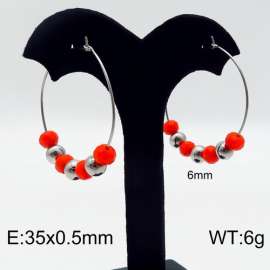 Stainless Steel Stone&Crystal Earring