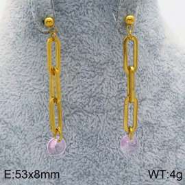 Stainless Steel Stone&Crystal Earring