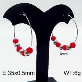 Stainless Steel Stone&Crystal Earring