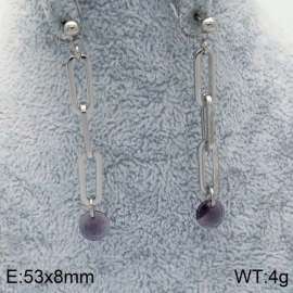 Stainless Steel Stone&Crystal Earring