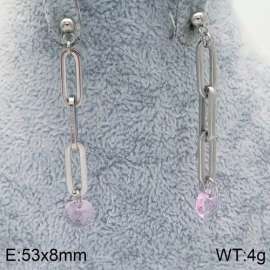 Stainless Steel Stone&Crystal Earring