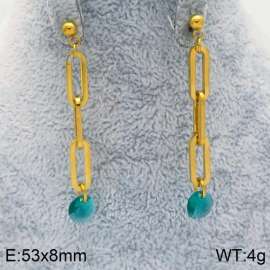 Stainless Steel Stone&Crystal Earring