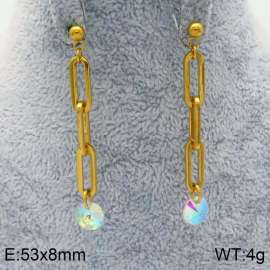 Stainless Steel Stone&Crystal Earring