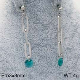 Stainless Steel Stone&Crystal Earring