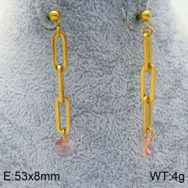 Stainless Steel Stone&Crystal Earring