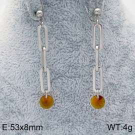 Stainless Steel Stone&Crystal Earring