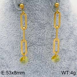 Stainless Steel Stone&Crystal Earring