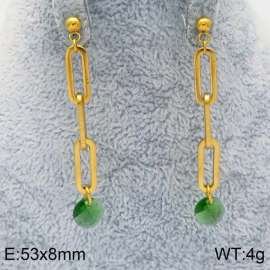 Stainless Steel Stone&Crystal Earring