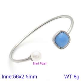 Stainless Steel Stone Bangle