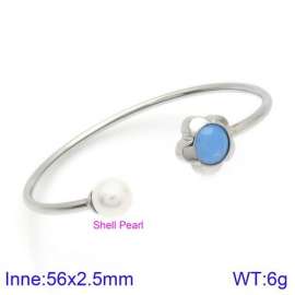 Stainless Steel Stone Bangle