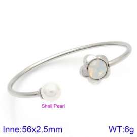 Stainless Steel Stone Bangle