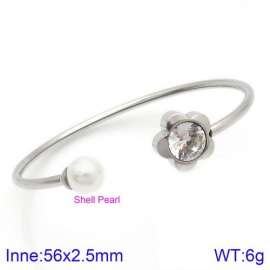 Stainless Steel Stone Bangle