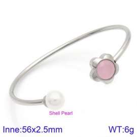 Stainless Steel Stone Bangle