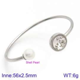 Stainless Steel Stone Bangle