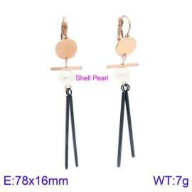 SS Rose Gold-Plating Earring