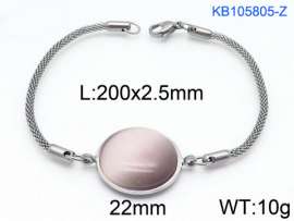Stainless Steel Stone Bracelet
