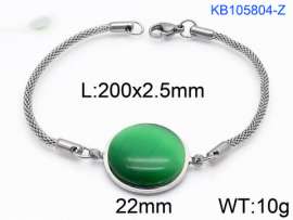 Stainless Steel Stone Bracelet