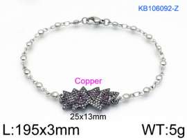 Stainless Steel Stone Bracelet