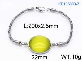 Stainless Steel Stone Bracelet