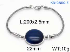 Stainless Steel Stone Bracelet