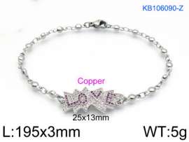 Stainless Steel Stone Bracelet