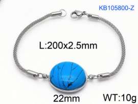 Stainless Steel Stone Bracelet