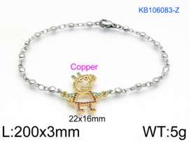 Stainless Steel Stone Bracelet