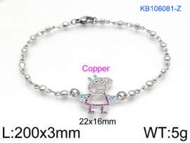 Stainless Steel Stone Bracelet
