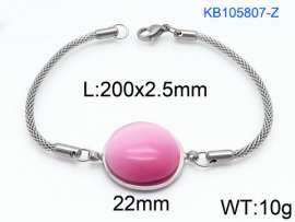 Stainless Steel Stone Bracelet
