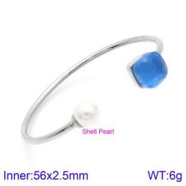 Stainless Steel Stone Bangle