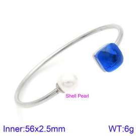 Stainless Steel Stone Bangle