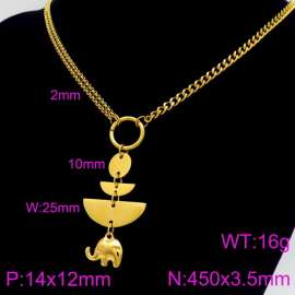 SS Gold-Plating Necklace