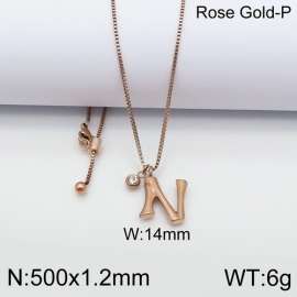 SS Rose Gold-Plating Necklace