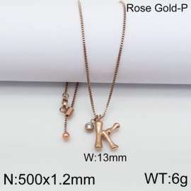 SS Rose Gold-Plating Necklace